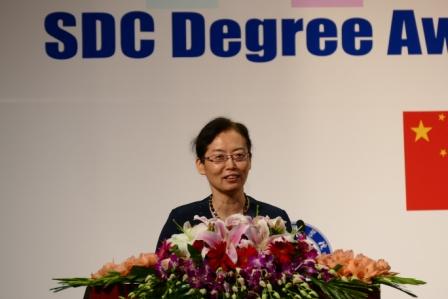 Ms. CHEN Yinghui on behalf of Chinese Ministry of Education delivering a speech.JPG